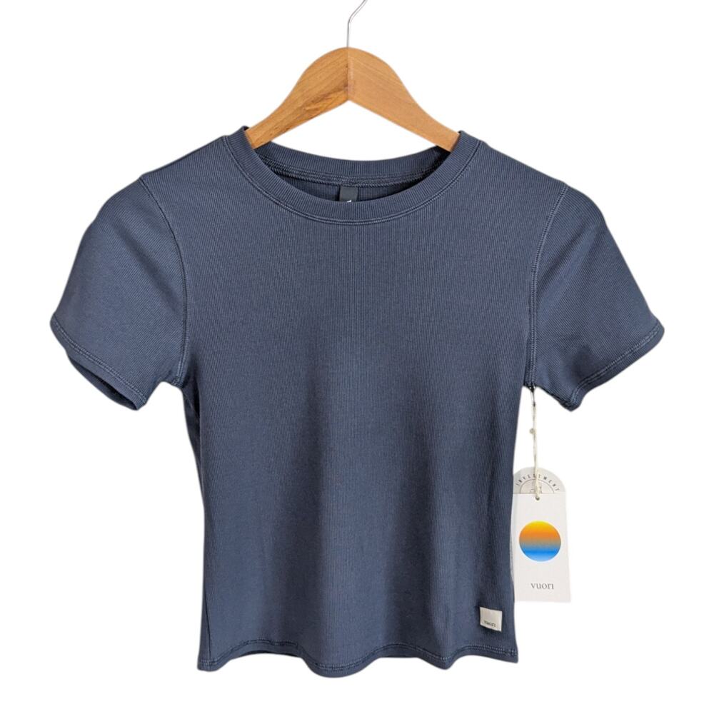 Vuori Azure Blue Short Sleeve Pose Fitted Tee Women’s Small